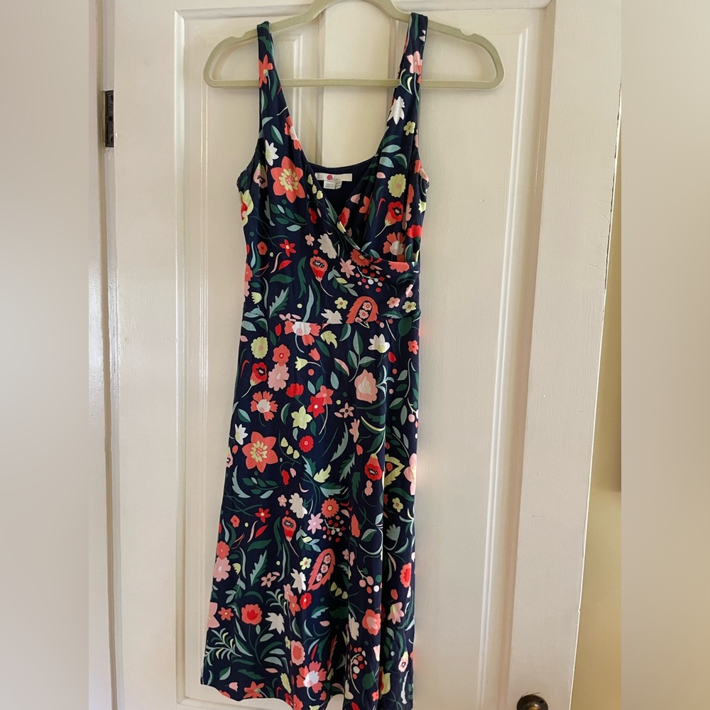 Boden Floral Jersey Sleeveless Dress